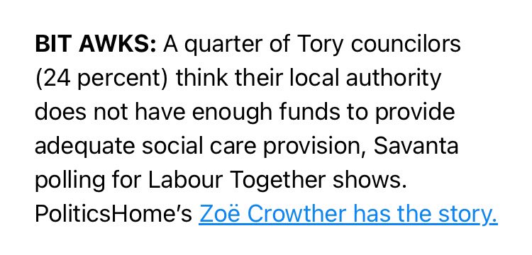 Nice little mention in @politico London Playbook PM