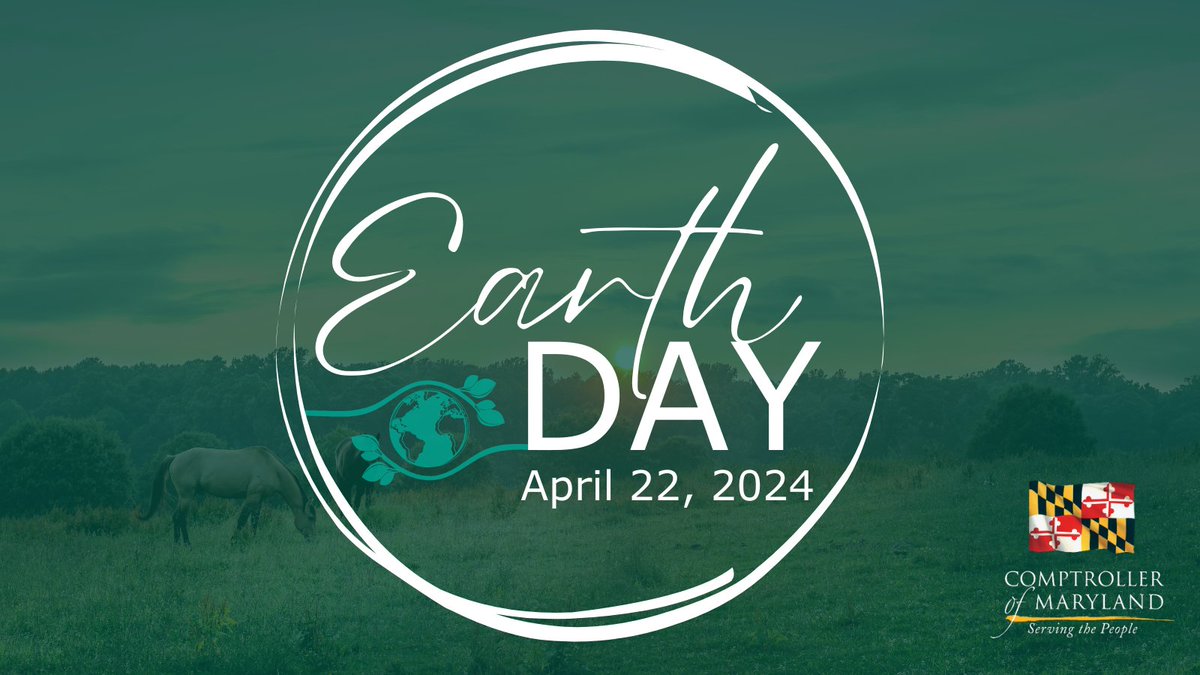 Climate resilience is a key priority for the Comptroller of Maryland. Whether you're in the mountains of Western Maryland or the beaches of the Eastern Shore, join our office in celebrating our planet! Happy #EarthDay!