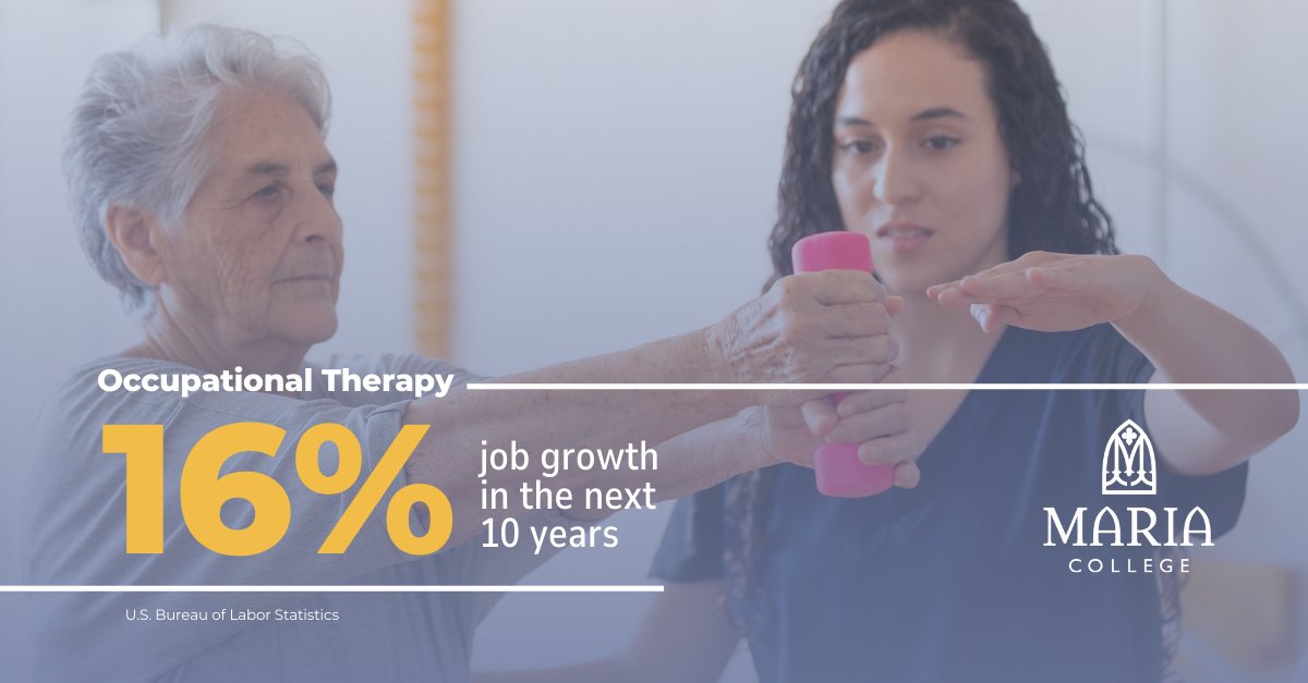 Celebrate #OTMonth with us! OT is a growing profession and a rewarding career path. Maria College's Occupational Therapy degree programs offer top-notch education and hands-on experience to kickstart your journey. Learn more: bit.ly/3OCujMv