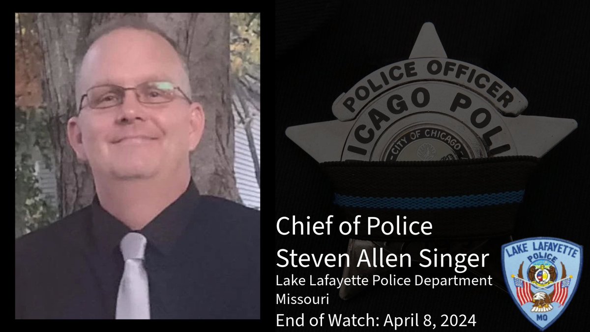 The #ChicagoPolice Department extends our condolences to the family and friends of Chief Steven Singer of the Lake Lafayette Police Department. Chief Singer had served with the Lake Lafayette Police Department for 20 years and concurrently served with the Lafayette County…