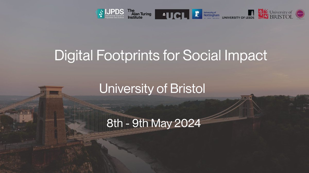 Have you registered for #DigitalFootprints24 yet?! It's just under 3 weeks to go, and the tickets are limited 👉shorturl.at/csFKT We have a great line up of workshops, speakers, posters, check it out 👇shorturl.at/aFISX #DataScience #AI #publicgood #smartdata