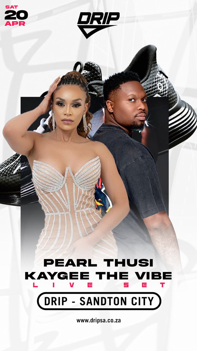 Pearl Thusi and Kaygee the Vibe are playing at our Sandton Store tomorrow. #TheDRIPMix . Should we apload it online as well?