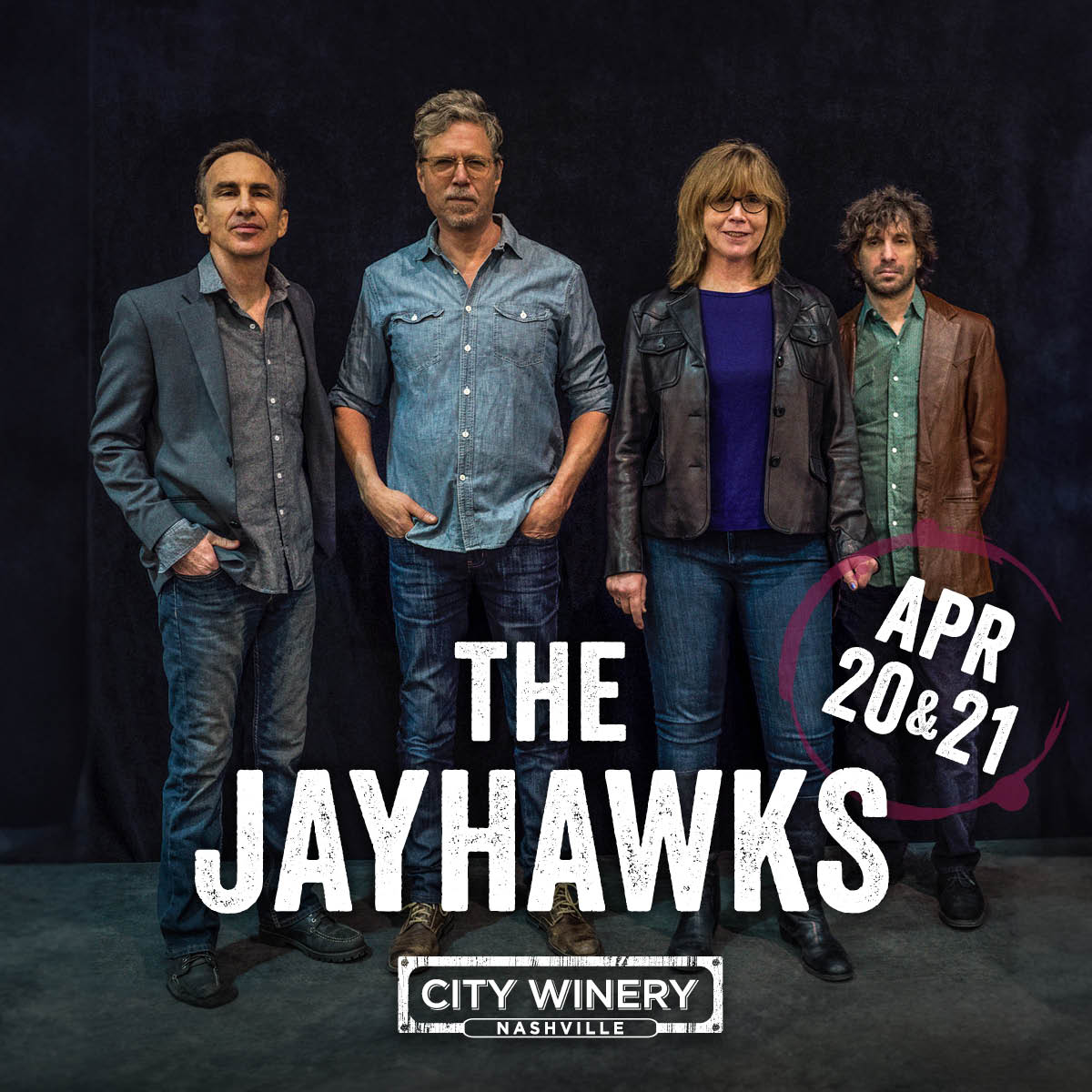 There are a few tickets remaining for our show on Sunday 4/21 at @CityWineryNSH. @iamjoshrouse will be opening. Reminder: our old friend & bandmate Stephen McCarthy will be joining us for these shows. Tix: bit.ly/3tMrz7Q Jayhawks tour dates: bit.ly/JayhawksShows