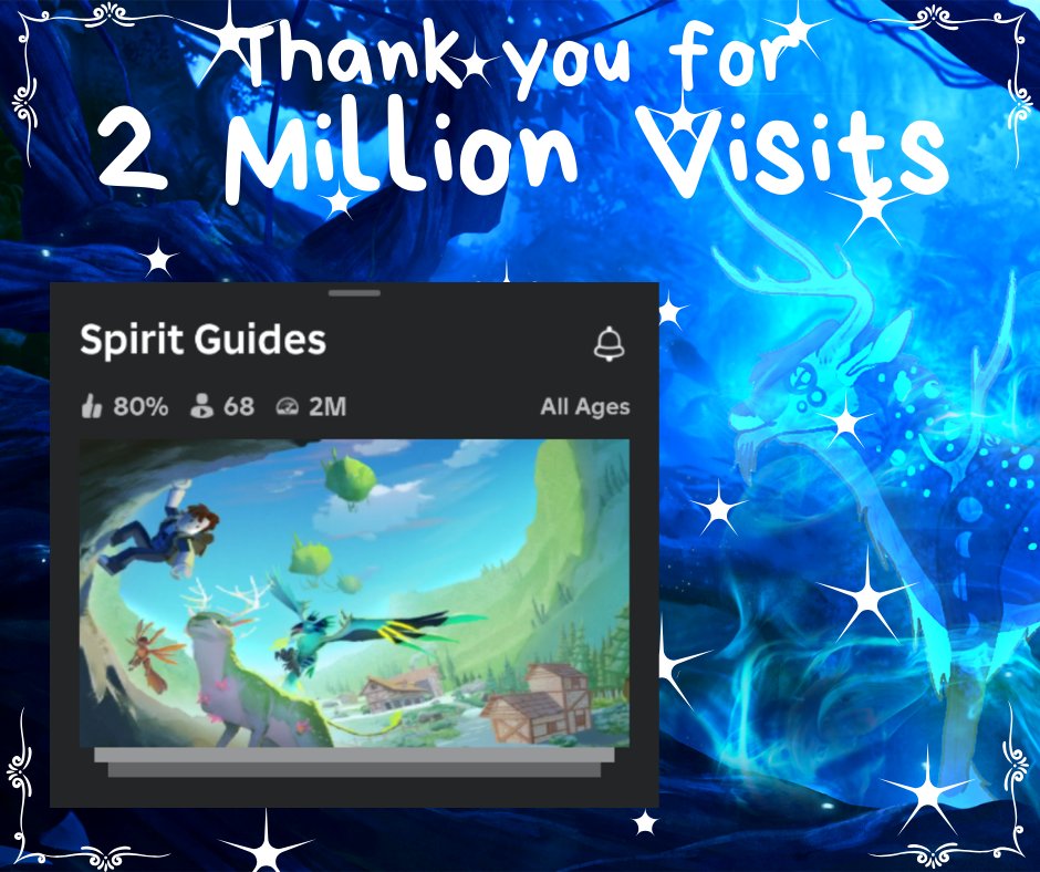 We hit a new milestone thanks to all of you!  Thank you for 2 Million Visits in #SpiritGuides
