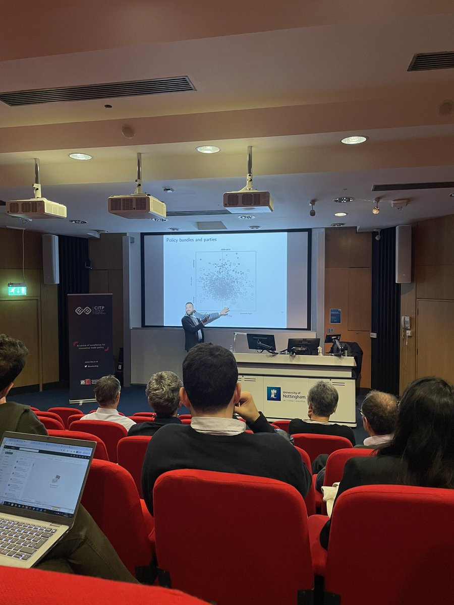 Terronesv23's tweet photo. Finishing the Academic Conference with the keynote speech from
Italo Colantone: “The Blacklash of Globalization: Structural Changes and Political Shifts” #CITPconf24 https://t.co/vM6040jROQ