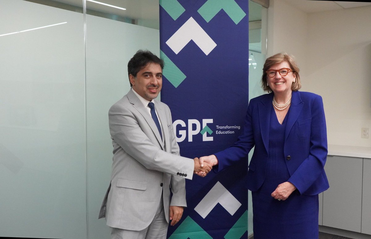 Great meeting with @GPECEO on our collaborative efforts to advance quality education. Together with @GPforEducation, we are tirelessly working to improve access and exploring innovative financing and debt relief to enhance learning resources.