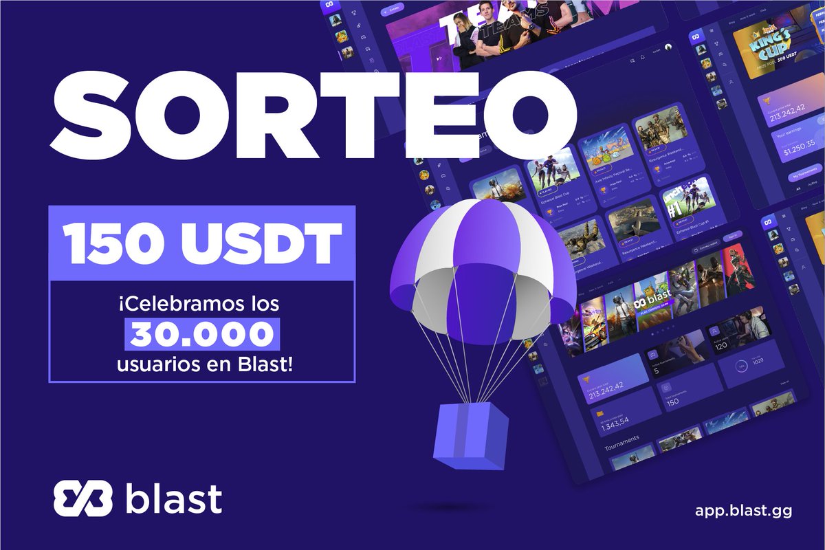 🤩¡30,000 razones para celebrar! 

En Blast alcanzamos una nueva meta y queremos compartir nuestra alegría con ustedes, por eso les traemos un Sorteo🙌

¿Cómo participar?
1️⃣ Seguirnos en <a href="/BlastGMI/">Blast</a> y dar🔄
2️⃣ Comenta tu usuario de Blast y etiqueta a un amigo.
3️⃣ Únete a nuestro