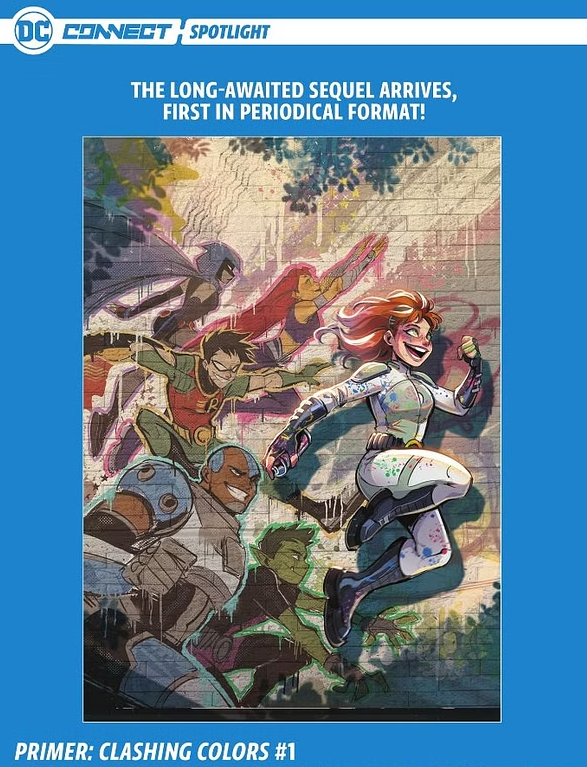 tomkrajewski's tweet photo. We now have the official release date for our #dcprimer sequel! July 10th at your local comic book store! Will Primer join the Teen Titans?! Read it and find out! @DCOfficial @jennifermuro @Gretlusky https://t.co/nQmZD14tIH