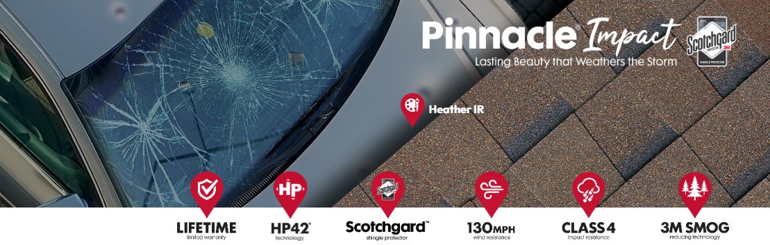 Ready for storm season? Your roof should be too! Atlas Pinnacle® Impact shingles are Class 4 impact rated, protecting you from hail and wind damage. Learn more here: atlasroofing.com/products/roof-…