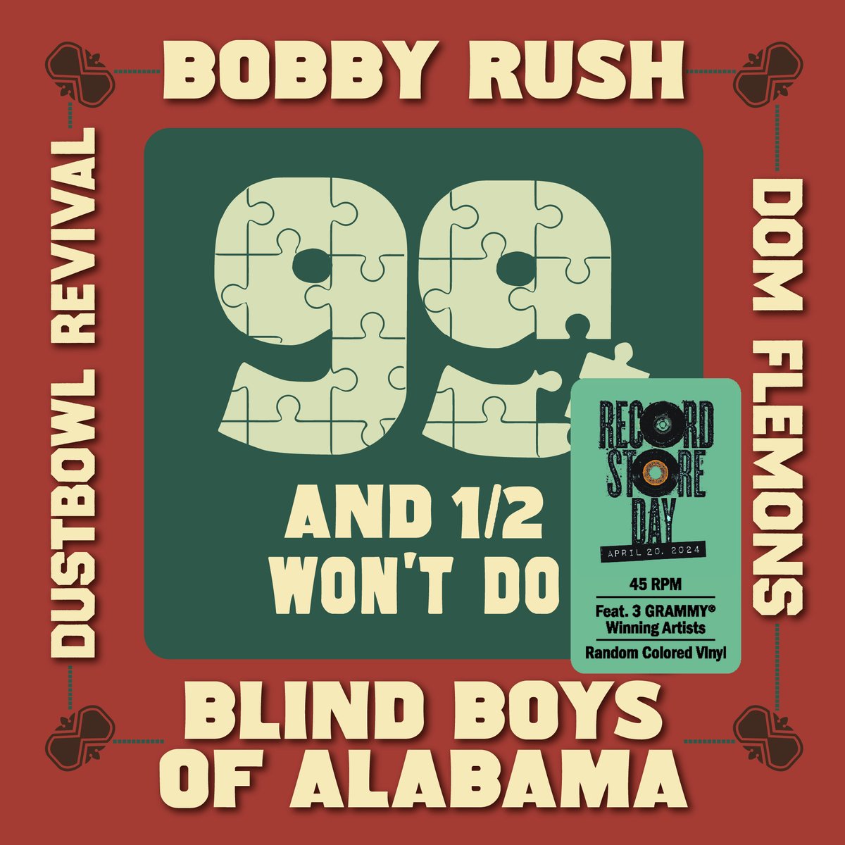 Tomorrow is Record Store Day! One of the coolest things I’ve done is record a song with my friends from the Blind Boys of Alabama. It’s out on Limited Edition vinyl on April 20 in indie record stores across the U.S. and Europe. @recordstoreday #RSD2024 #RSD24 #RecordStoreDay2024
