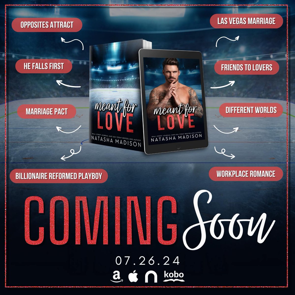 ✨Coming Soon
MEANT FOR LOVE by @NatashaMAuthor releasing 7/26! 

#PreOrder
books2read.com/MeantForLoveNM

@theauthoragency
#bookish #theauthoragency