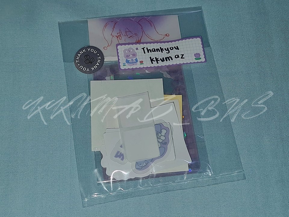 📮 #kkumaz_mail

From: <a href="/WixArtistry/">Wix Artistry | Selling Decorated Toploaders !! 💓</a> #WixArtistry_feedbacks

Hello~~~ ✨
I've received my Kuromi toploader 💜🖤
Sparkling nya so much 🥹✨
And ang cute ng sticker freebies ✨
Thank you for the smooth transaction Wixie 💜