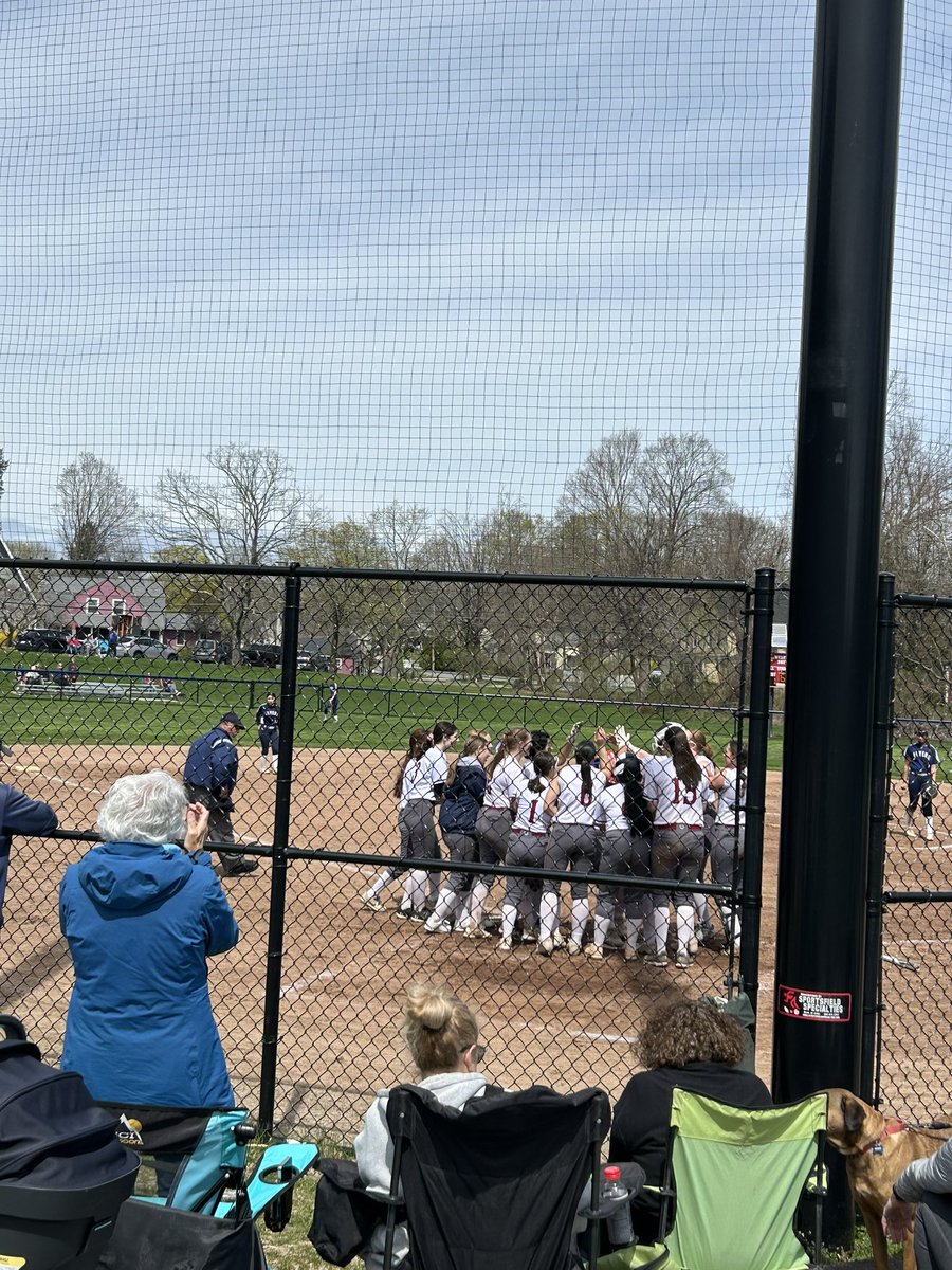 A beautiful day for a softball game! Rangers posted their first win in a great 4-1 game. Laura Rice with TWO home runs in her return-to-play debut!