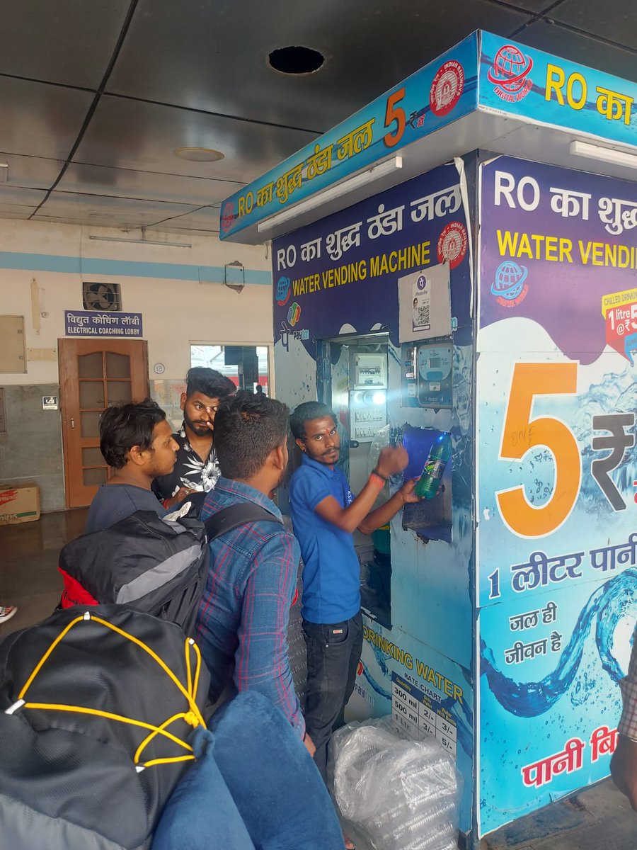 Northern Railway, Ambala Division is providing clean drinking water at its Railway Stations, ensuring passengers stay refreshed throughout their journey during this summer season rush. #SummerSpecial
