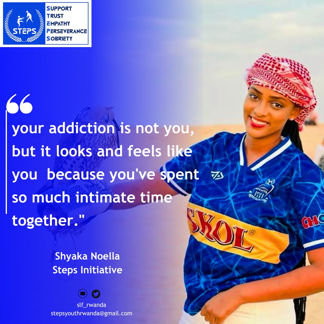 'You addiction is not you but it looks like you because you've spent so much intimate time together ' @noellashyaka 
#SayNoTodrugs