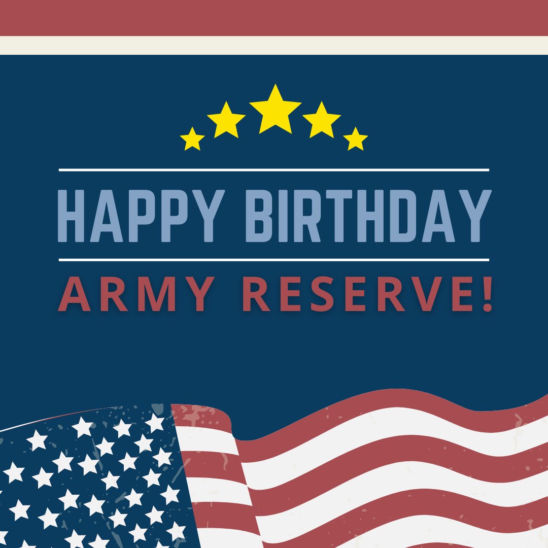 Happy Birthday to the Army Reserve! 🎊
