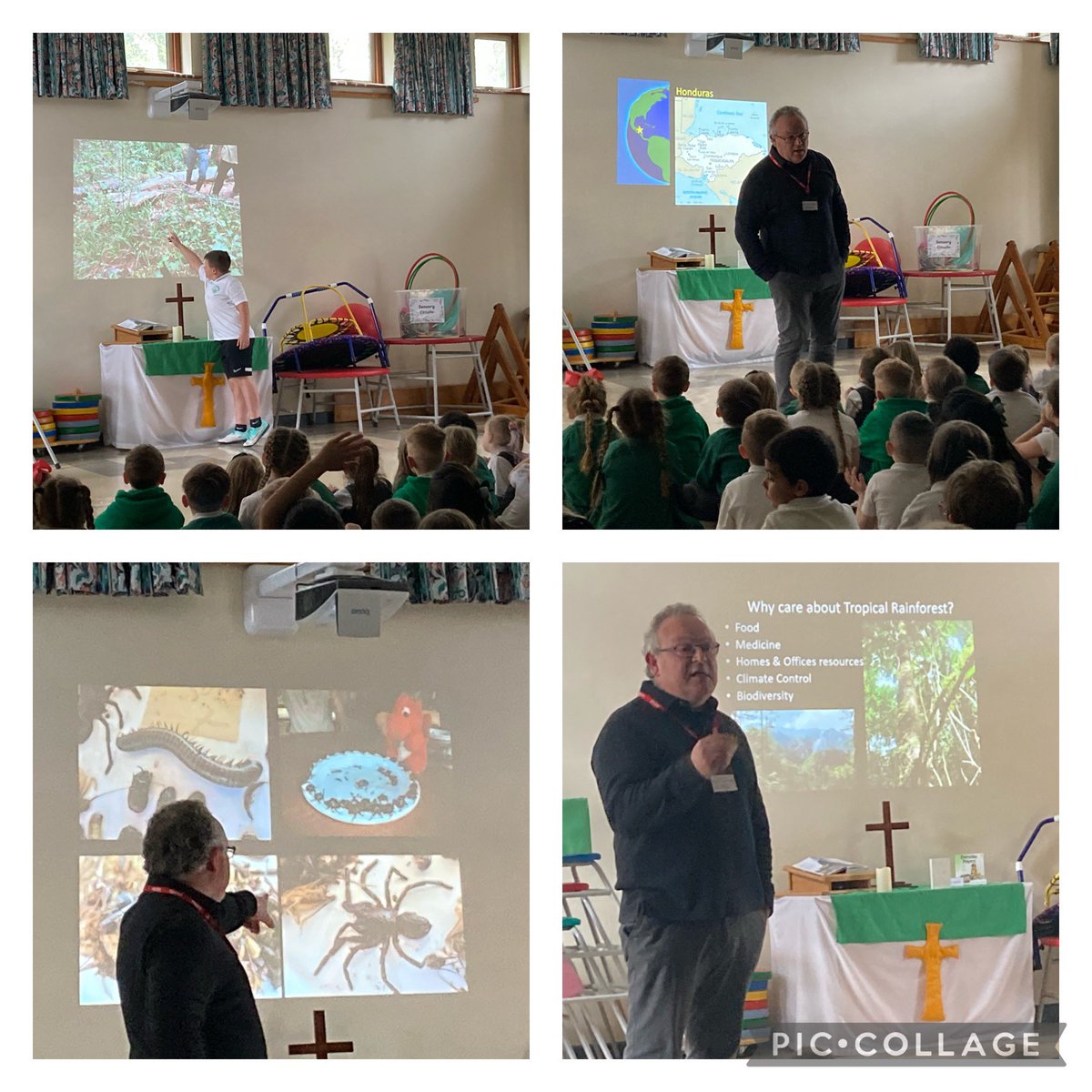 Thank you Mr Meredith for coming in and telling us all about your experiences in the Rainforest! We especially enjoyed seeing the photos of the animals you saw there! 🐍 🦋 🐛 🐦 @swanbreced @StMarysCIW