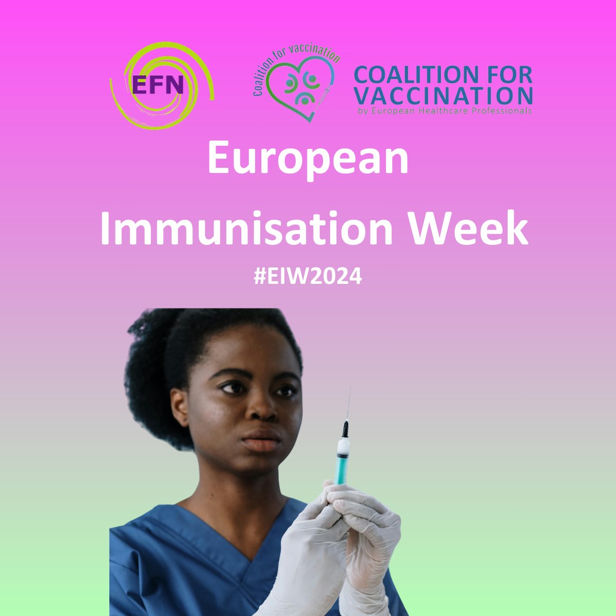 Despite evidence, vaccination remains a controversial issue. For the #EIW2024 we want to celebrate the contribution of nurses to European and Global health. #EFN #EIW2024 #GetVaccinated #Nursesforvaccination #Nurses #Prevention #Longlifeforall #EPI #Vaccinesforall #vaccination