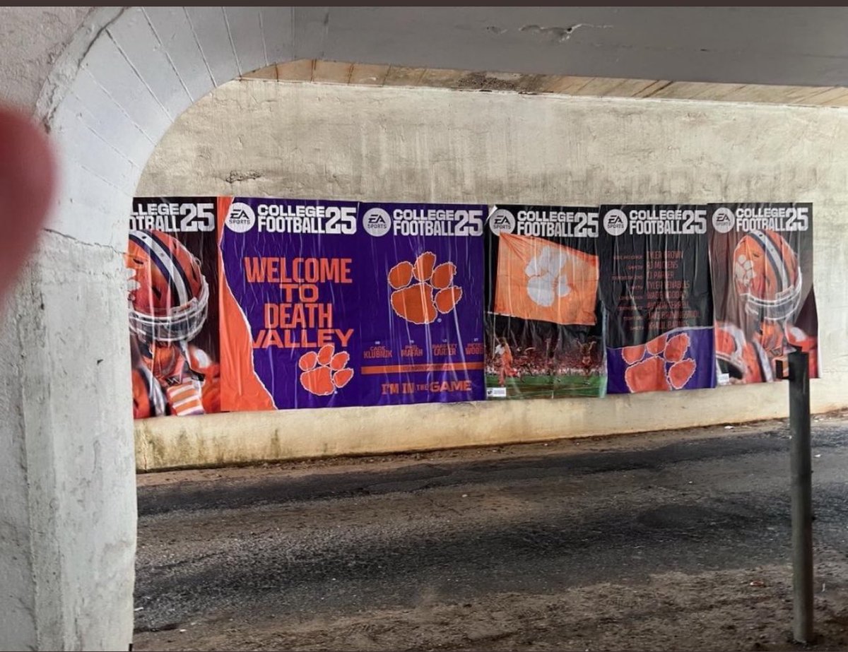 🔥Clemson appears to be the next stop on the EA College Football 25 poster tour. #cfb25