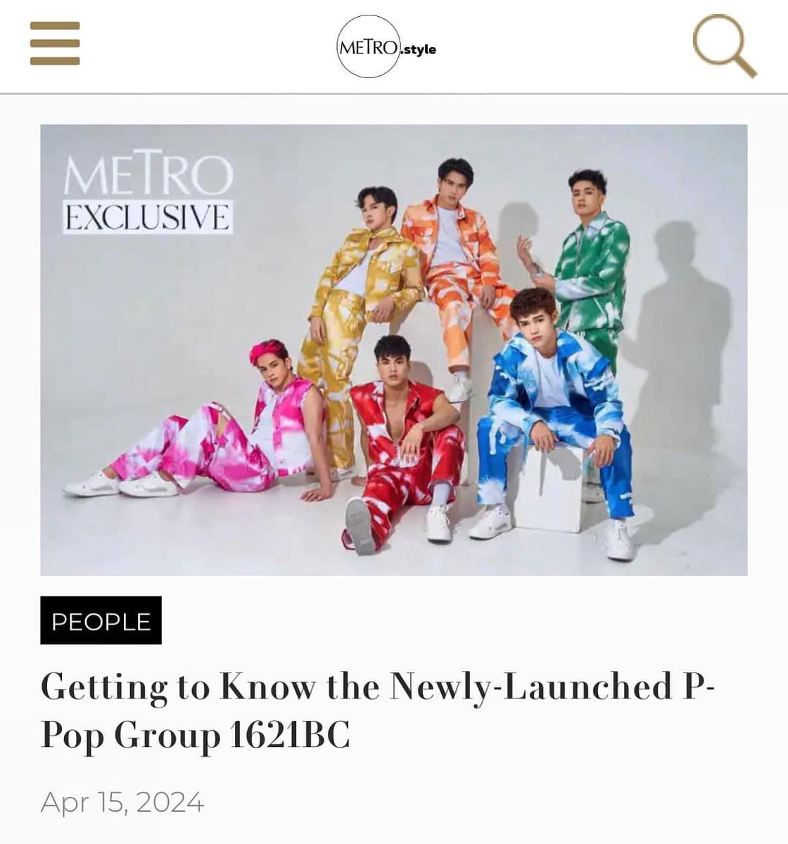 Thank you so much to Metro.Style for featuring us. Don’t forget to read the full article here metro.style/search?q=metro… also, stream our songs on all digital streaming platforms, just click the link on our bio