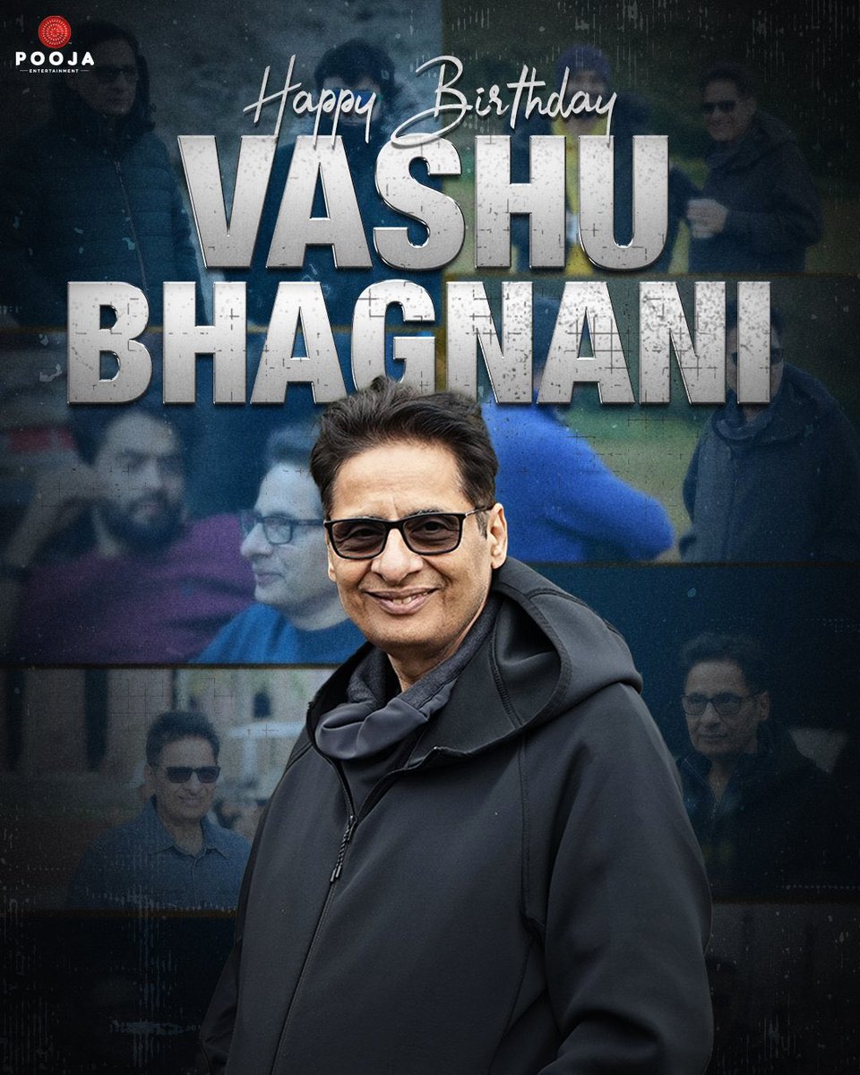 “To the visionary, the legend, because of whom we all stand strong! You are an inspiration not only to us but everyone who surrounds you! Happy Birthday @vashubhagnani” - Pooja Entertainment
.
#OCDTimes #PoojaEntertainment #AliAbbasZafar #AkshayKumar #TigerShroff #SonakshiiSinha