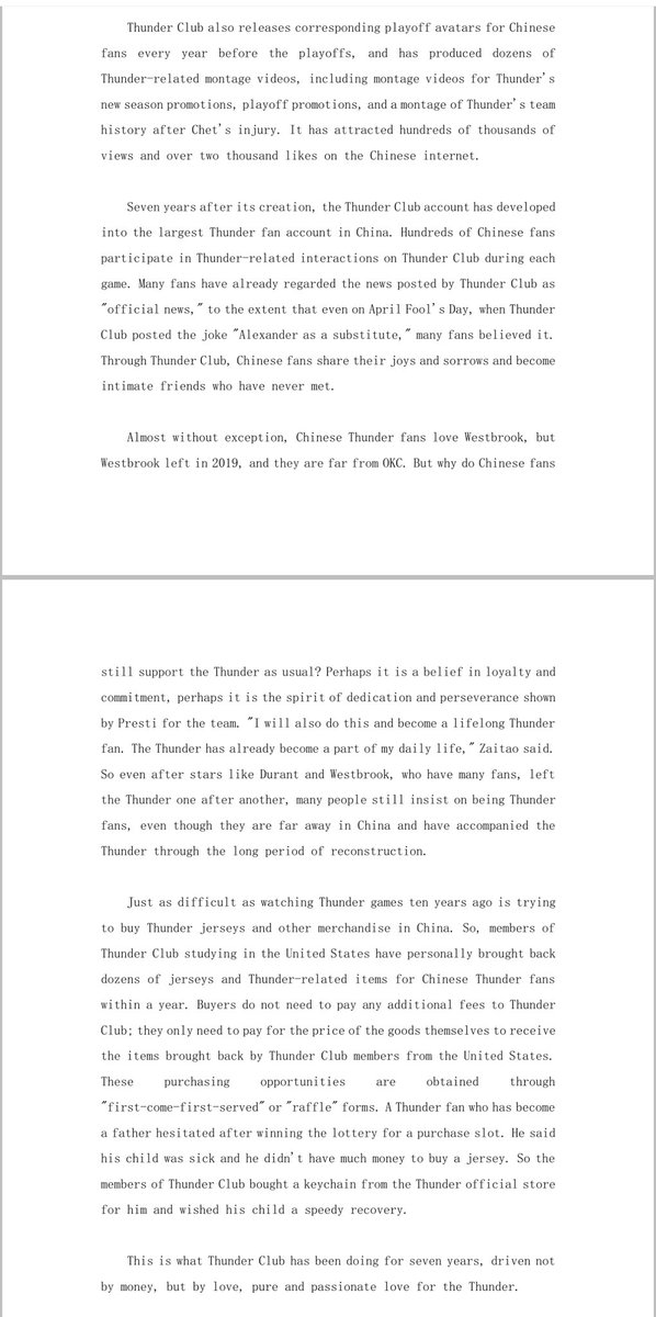 ThunderClub2017's tweet photo. @joe_mussatto Hi Mussatto！We are OKC fans from China. Please see the email which is our story as being Chinese Thunder fans. We have been long-term followers on your social media. Hope you can spread our story and we really expect your reply! https://t.co/gFQXVvTtxR