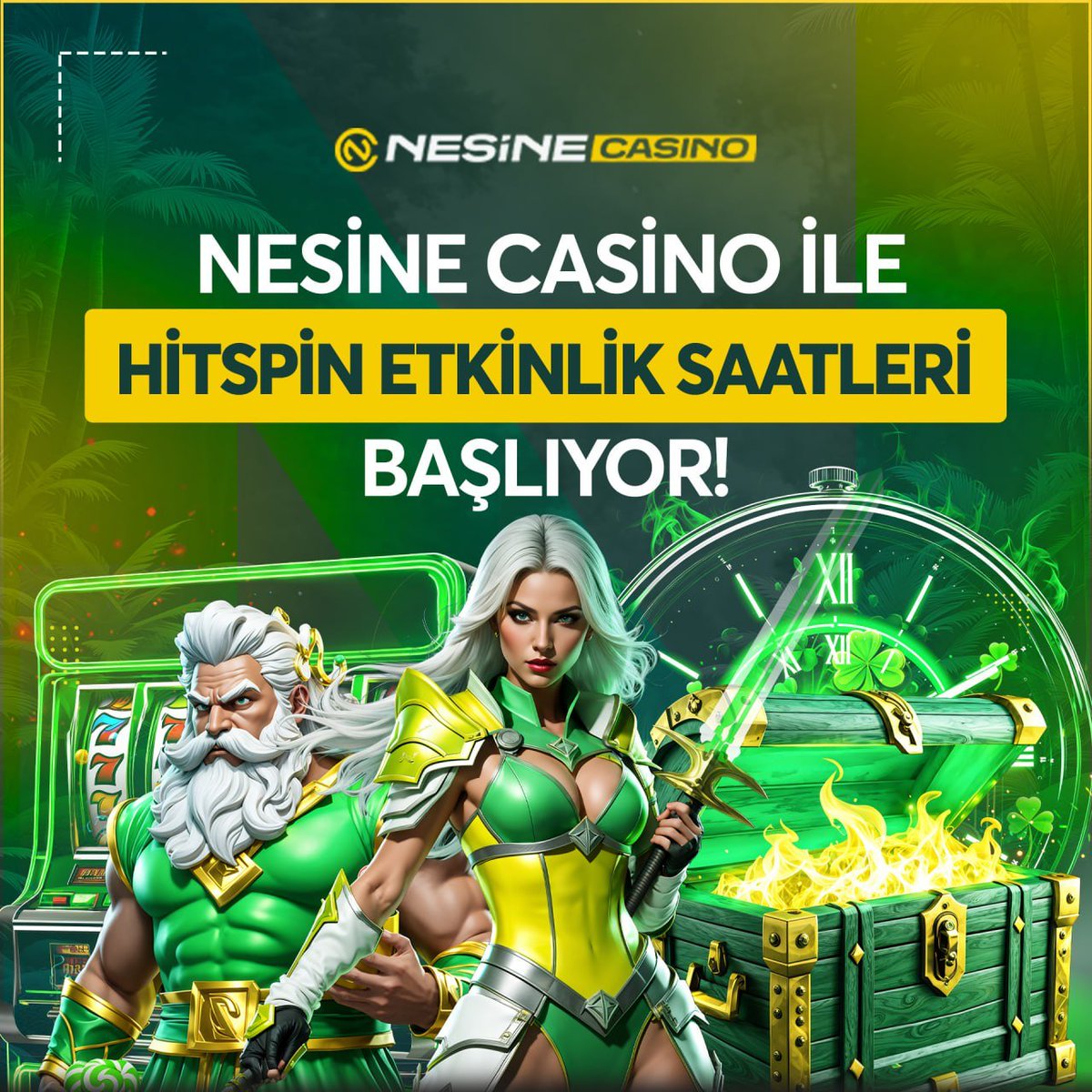 🔔Üye Ol: t2m.io/nesinecasinoli… 🚨 #NesineCasino İle HitSpin Etkinlik Saatleri Başlıyor 🚨 ⏰ Bugün 20:00 - 22:00 arası minimum tek seferde 10.000₺ ve üzeri yatırım sağlayan üyelere; +++