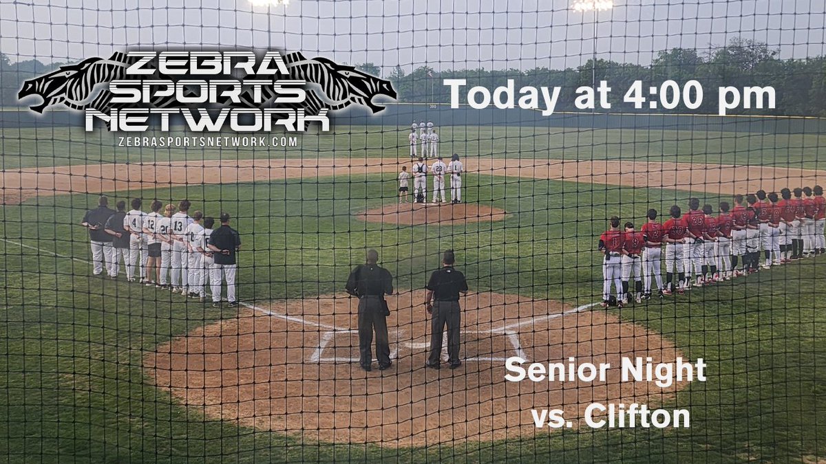 Special 4p start today on the @ZebraSportsHome. Grandview needs to win their final two against Clifton and they will claim a playoff spot. Pregame at 3:45p zebrasportsnetwork.com