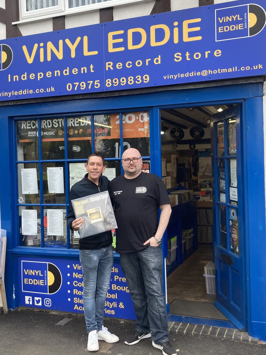 To support @recordstoreday even further, Rick popped into @VinylEddie in York this afternoon and signed 15 copies of 'Changed Giver'! They'll be on sale tomorrow—be quick if you want to grab the only signed copies available ! #changedgiver #recordstoreday24