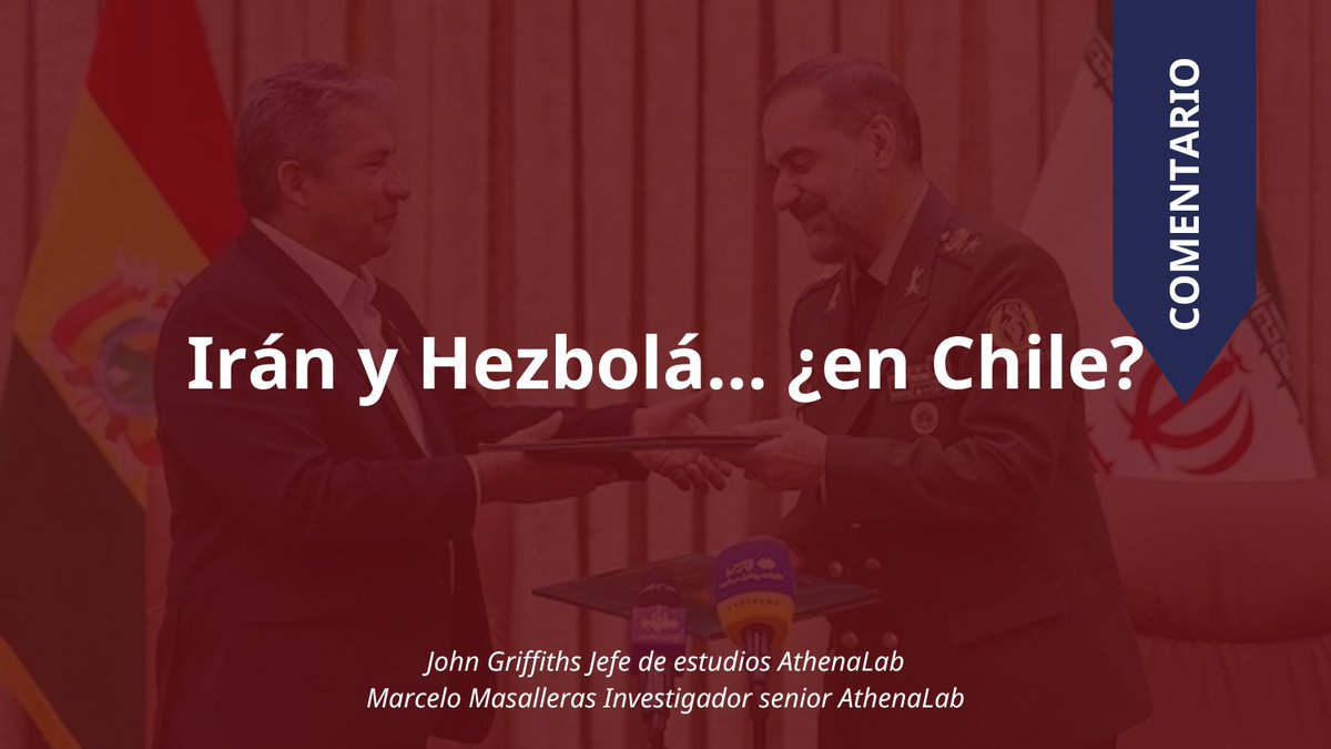 COMENTARIO | 𝗜𝗿𝗮́𝗻 𝘆 𝗛𝗲𝘇𝗯𝗼𝗹𝗮́… ¿𝗲𝗻 𝗖𝗵𝗶𝗹𝗲?

¿Podemos realmente afirmar que Irán o Hezbolá no están operando en Chile?. El análisis de <a href="/JohnGriffithsS/">John Griffiths Spielman</a>,  jefe de estudios AthenaLab y <a href="/MMasalleras/">Marcelo Masalleras</a>, investigador senior AthenaLab.

➡️ athenalab.org/comentario-ira…