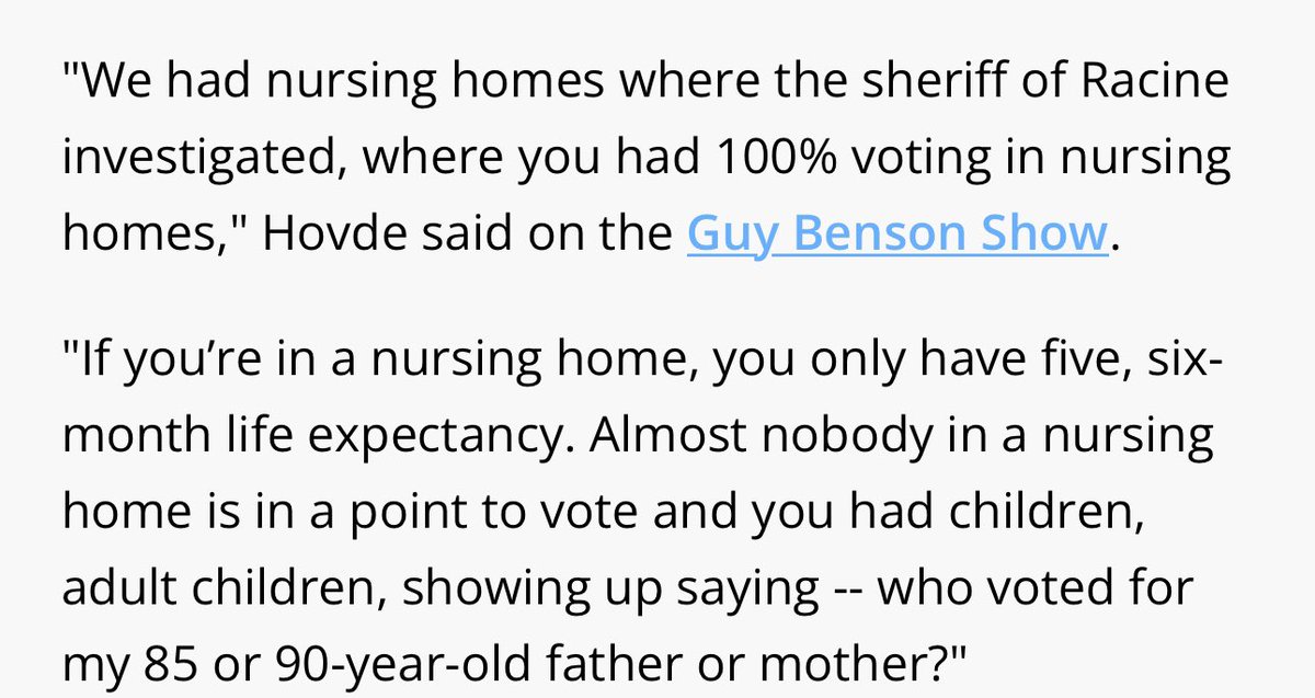 Being sick, old, or disabled does not make you worthless. It does not make your vote or your life less important. 

I can't believe I have to say this, Eric.