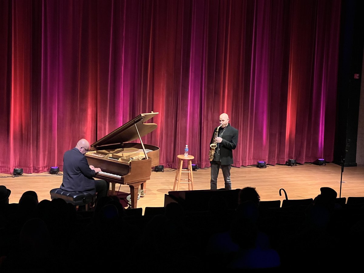 Last call -- JAZZ CONCERT TONIGHT with Grammy winners Miguel Zenón &amp; Luis Perdomo. They performed last night in Machias and spoke to music students here in Orono today. They'll be ready for their gig tonight at 7:30 pm, (Friday, April 19th) in Minsky. JOIN US!