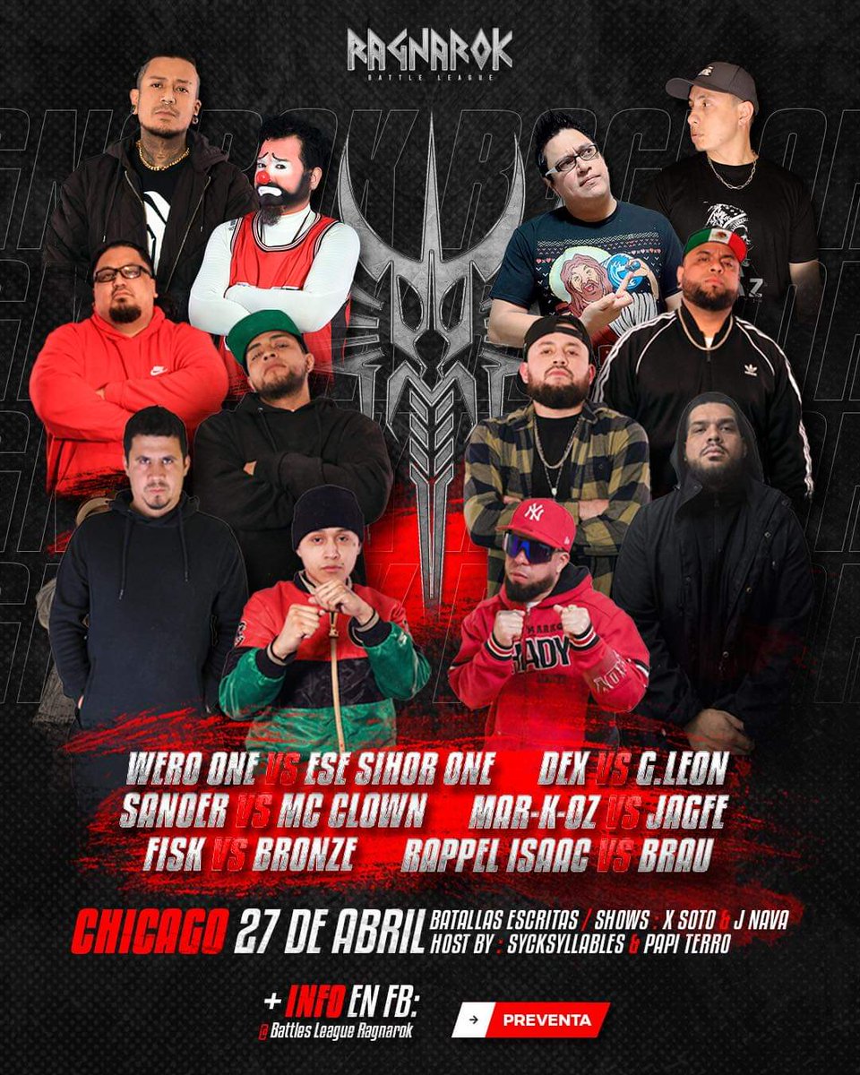 antivela's tweet photo. Chicago WASSUP🔥✨
#ragnarokbattlesleague #battlerap #batallasescritas #chicago #sicksyllables #papiterro https://t.co/ID1iAvxp3O