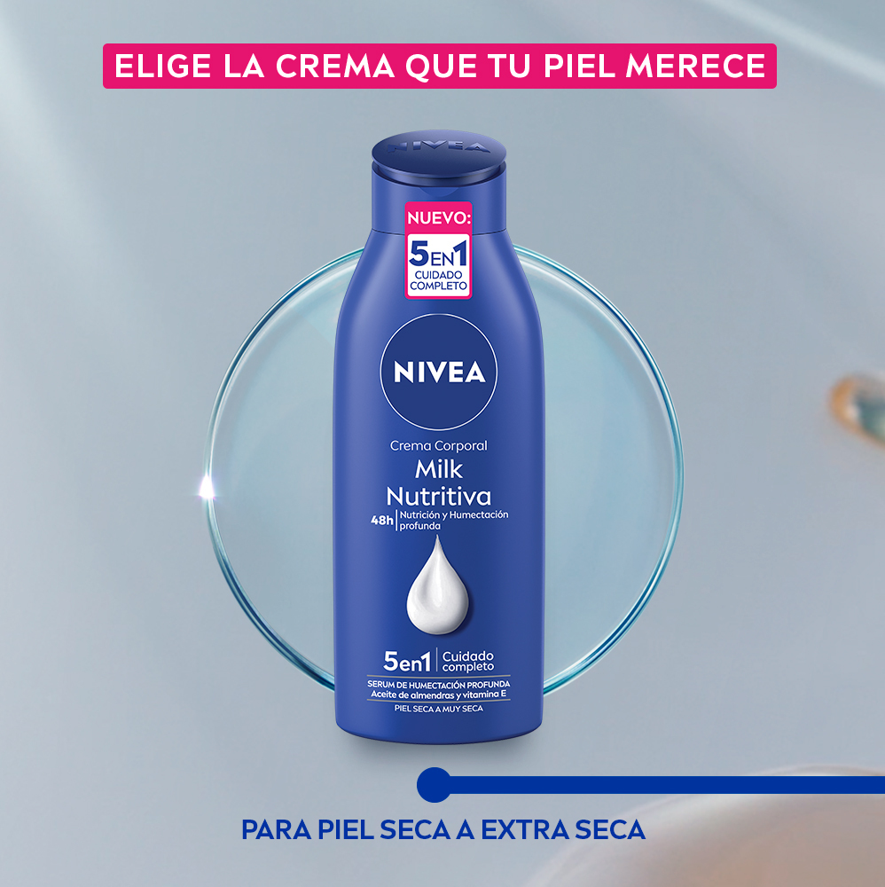NiveaVenezuela's tweet photo. Disfruta el poder de nuestras tres Cremas Corporales NIVEA 5en1: Express Hydration, Milk Nutritiva y Soft Milk.

Con los nutrientes esenciales para mantener tu piel suave y radiante en todo momento🌟¡Con su práctico empaque de 100ml! @niveacolombia

#CuidadoCorporal #NiveaContigo https://t.co/HztIw18poQ