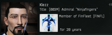 finfleet's tweet photo. #EVEOnline #tweetfleet

Congratulations to our CEO for 20 years in FINFL. 

Here's for another 20 years! https://t.co/l2midDF91D