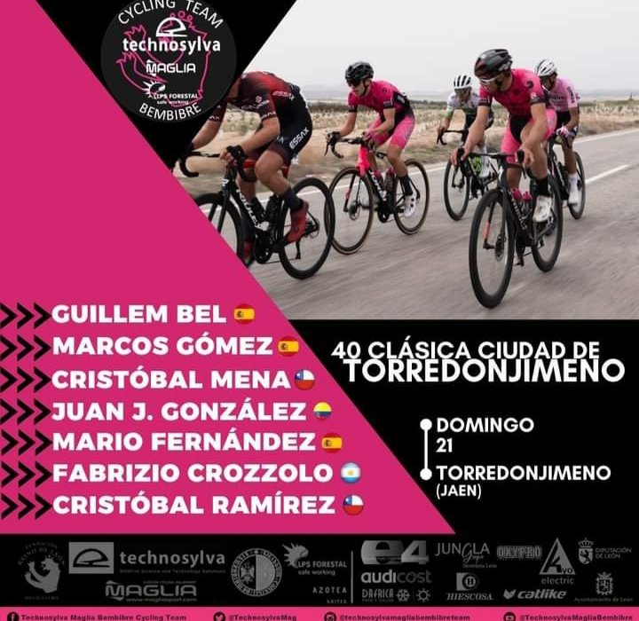 #copaespañaélitesub23 
#clasicatorredonjimeno 
#EscarabajosXElMundo 

El ciclista colombiano Juan Jerónimo González integra la nómina del equipo Technosylva Maglia Bembibre Cycling Team para la 40 Clásica Ciudad de Torreón de la Copa España Élite-Sub23 este domingo 21 de abril.