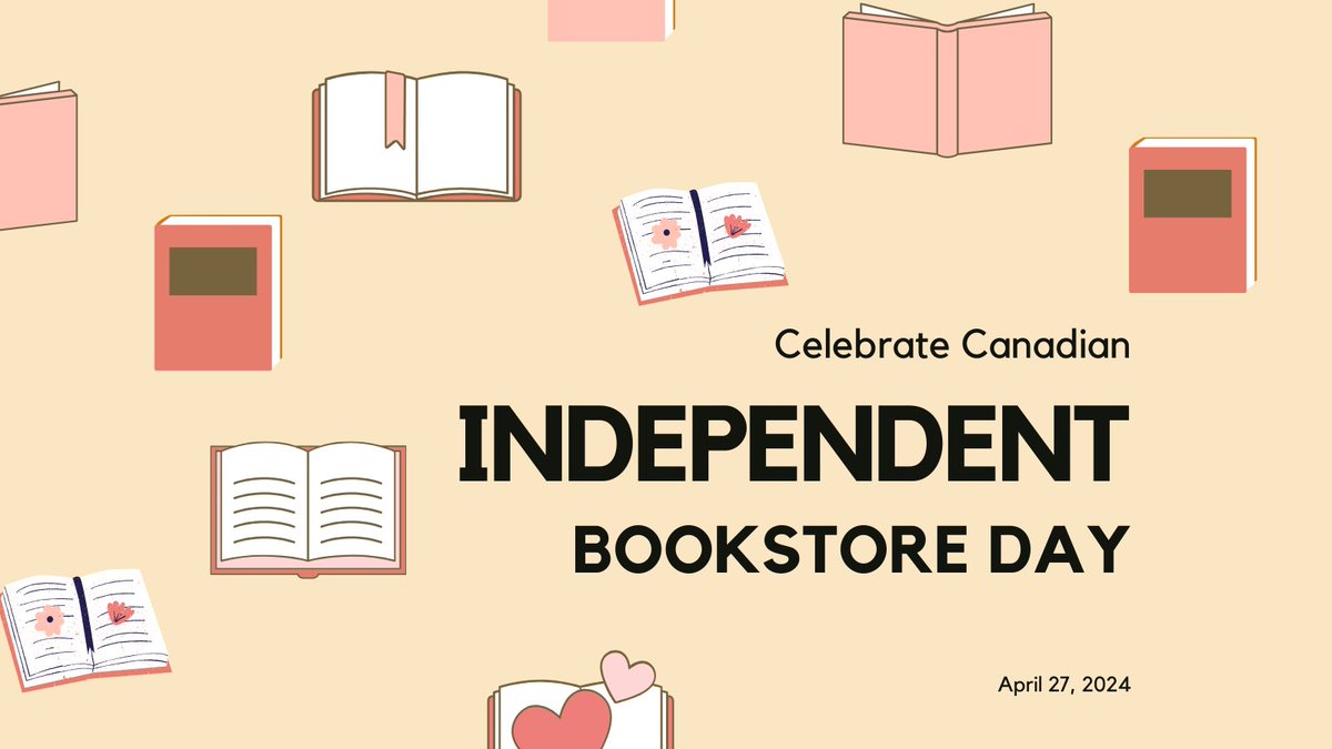 WeReadAB's tweet photo. Celebrate Canadian Independent Bookstore Day (CIBD) with your favourite local bookstore! This year, CIBD falls on Saturday April 27, let’s make it a special day!

https://t.co/ogUr1gqUfG

#ReadAlberta #CanadianIndependentBookstoreDay2024 #CIBD2024 #ShopLocal #AlbertaBooks https://t.co/PPNKg2pSXo