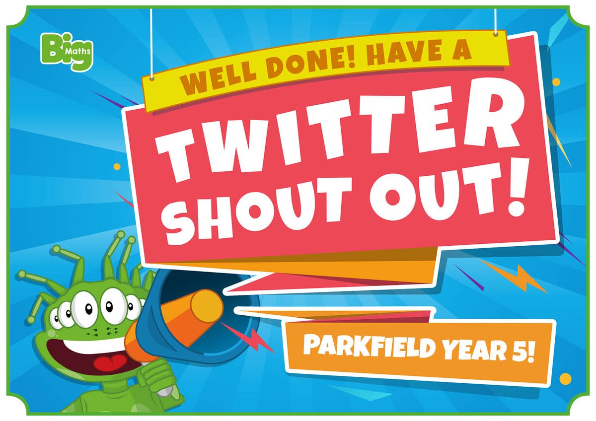 @Parkfield WHOOP WHOOP! Wowsers Year 5, you are incredible. We are so proud of you all! #BigMaths #MathsIsFun #Maths