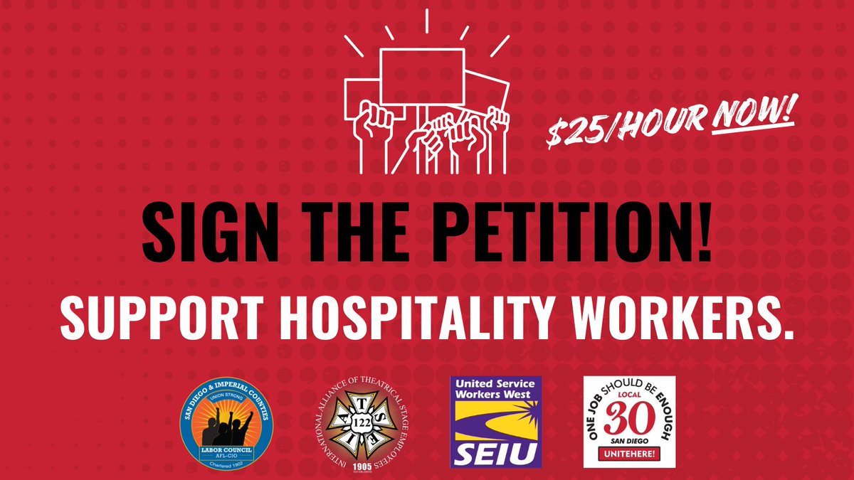 Click the link in our bio and sign the petition if you agree that the workers who built the tourism industry on their backs deserve $25/hr! #Union ✊