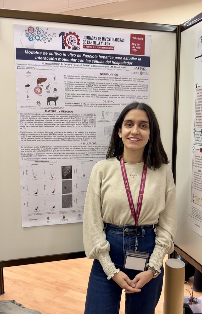 👩‍🔬 Las investigadoras predoctorales Judit Serrat y Marta López @lpzmartta representan al IRNASA-CSIC en las X Jornadas de #InvestigadorasCyL @Cientificas_CyL donde han presentado una comunicación oral y un póster 👉irnasa.csic.es/investigadoras…