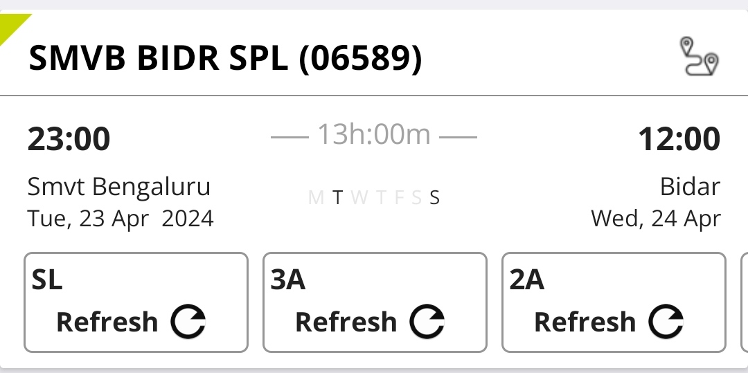 SMVT Bengaluru - Kalaburagi bi-weekly TOD Spl to run from Bidar