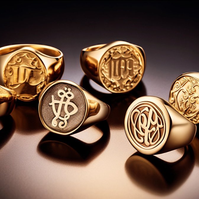 From sketch to skin, crafting the perfect signet ring is an art form. #JewelryDesign
