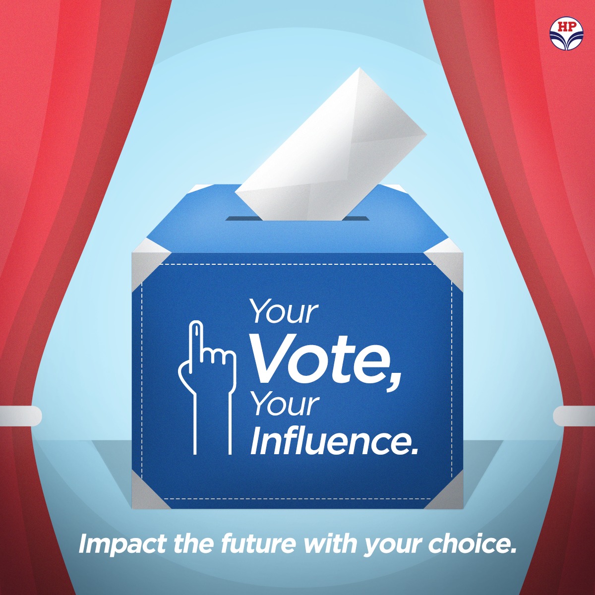 Today heralds the start of democracy in action. Your vote is your voice, your influence. Let's shape the future together with our choices at the ballot box. #HPRetail #MeraHPPump @hpcl #voteforfuture