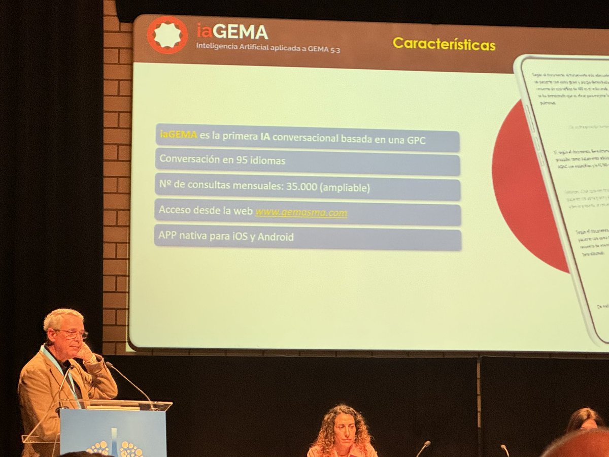 SociedadGRAP's tweet photo. Dr #VicentePlaza nos explica ventajas y limitaciones…. Herramienta para consulta y Resolver preguntas a través #IAGema #XIVJornadaGRAP24 @sociedadGrap https://t.co/mQkPsZvIdF