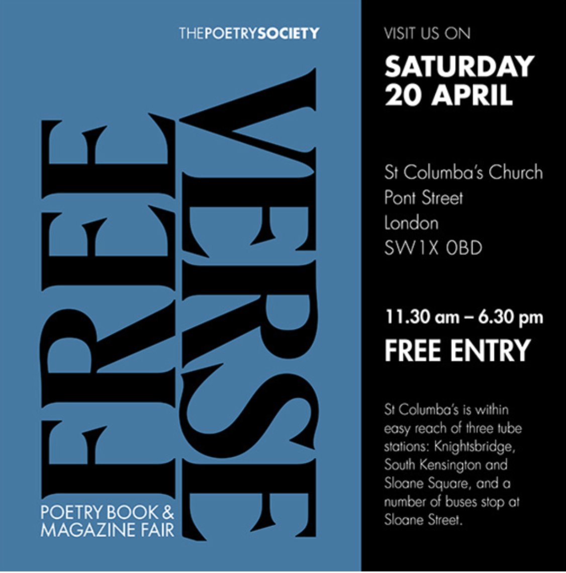 Who's in London Town tomorrow for the @PoetrySociety Book & Magazine fair? If you are, come and say hi! I'll be on the team @brokensleep table with @GodzillaKent & @350Emma poetrysociety.org.uk/event/free-ver…