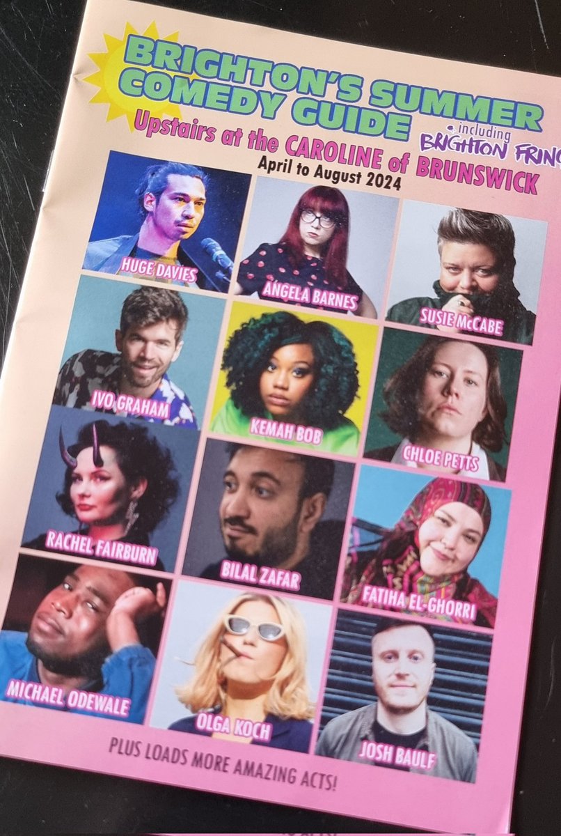 Look out for our summer comedy guide around the city next week! Featuring cover stars @HugeDavies @AngelaBarnes @IvoGraham @kemahbob @ChloePetts @RachelFairburn @Zafarcakes @fatihaelghorri @rocknrolga @joshbcomedy #Brighton