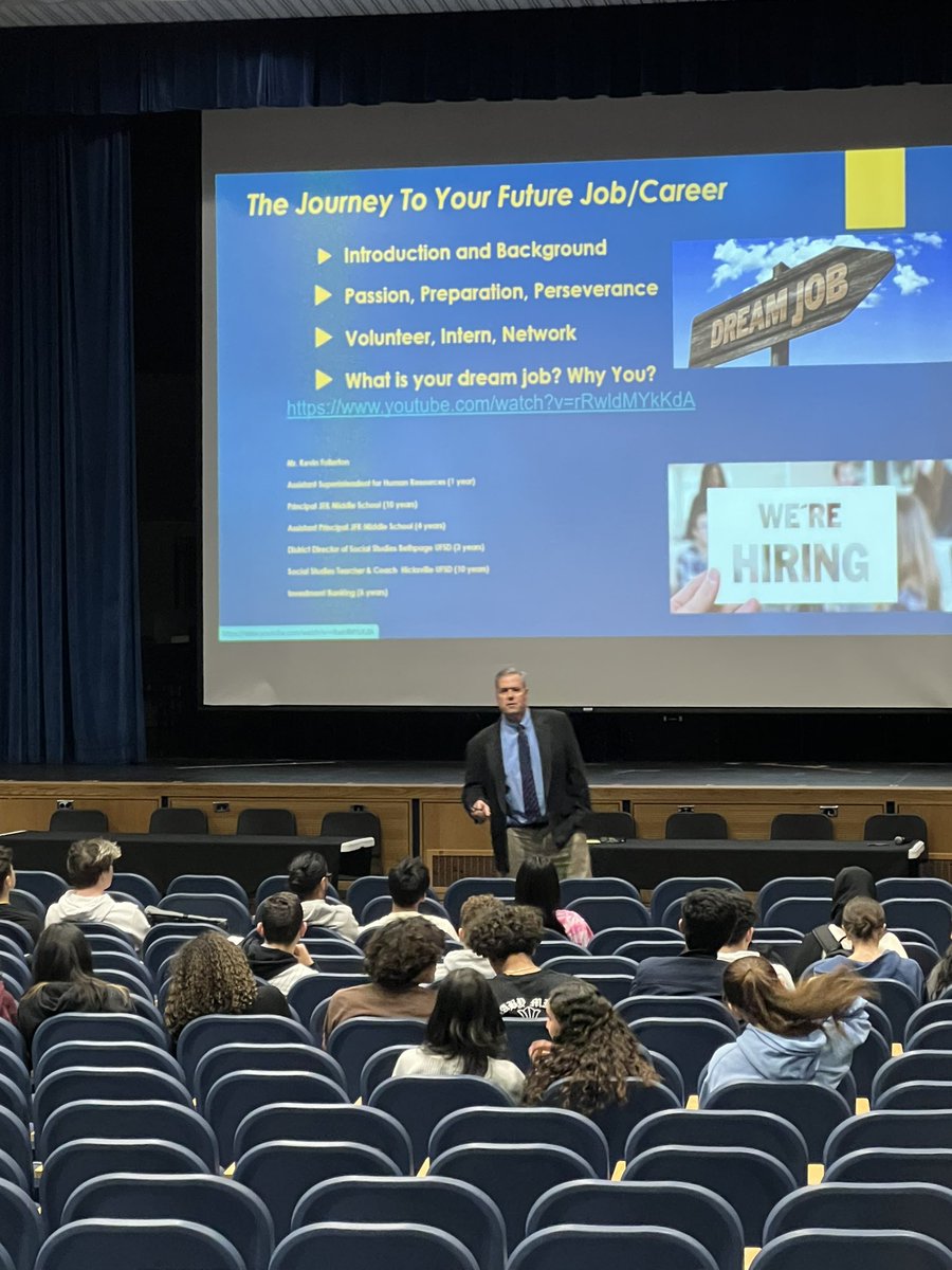 Kudos to the Business Department at our career fair! Big thanks to Mr. Fullerton for his insightful presentation and shoutout to Ms. Keugler, Ms. Simpson, and Mrs. Malerba for their fantastic organizing skills! #CareerFair #wearebethpage