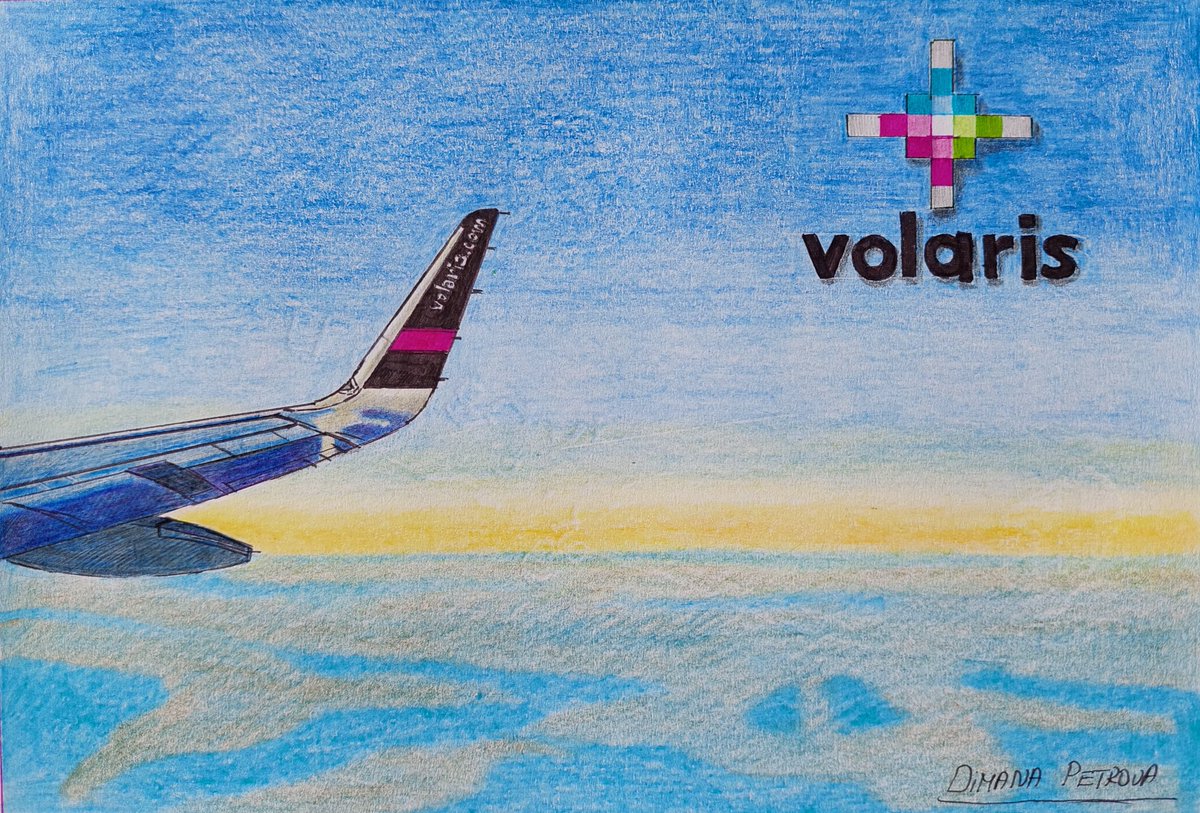 AircraftBy's tweet image. My special drawing of a wing view from @viajaVolaris Airbus A321/320. 💜✈️
@flyvolaris
Traveling is the best therapy.
#Volaris #VolarisAirlines #flyVolaris #viajaVolaris #drawing #wingview #view #airplaneseat #clouds #sky #planes #traveling #holidays #art #A320 #A321 #Mexico