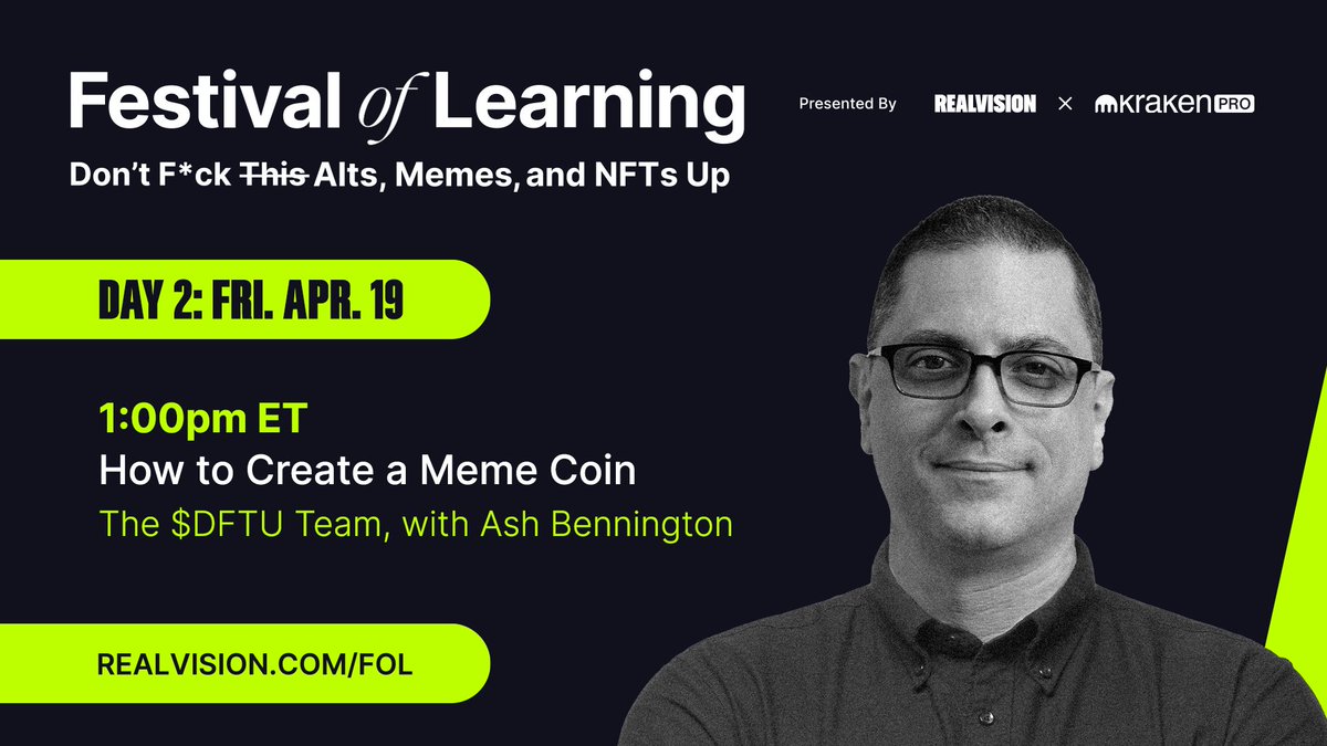 Coming up... 👀

How to Create a Memecoin 

Join us  rvtv.io/4aR1ODc 👈