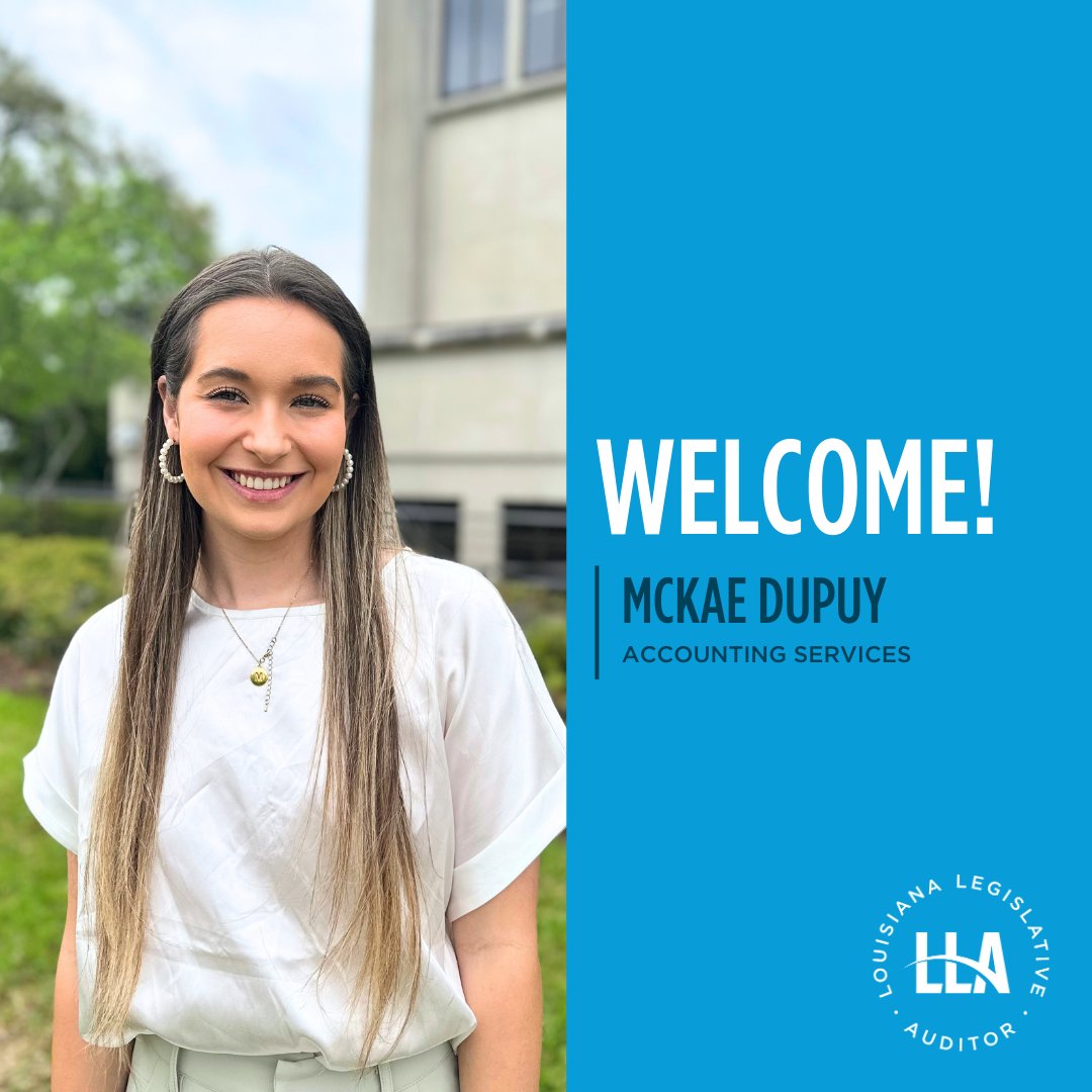 McKae Dupuy has joined LLA’s Accounting Services as an intern. She will start her junior year at Southeastern Louisiana University this fall. #welcome #teammate #LLA #BetterLouisiana